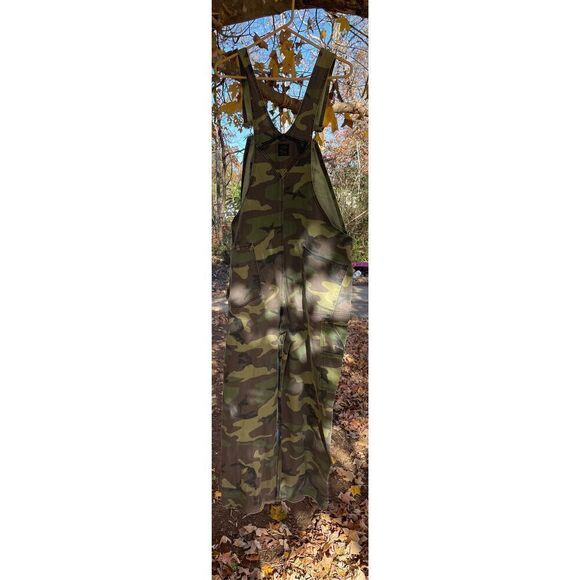 Camo Pointer Vintage Hiphop distressed Camouflage Overalls Pointer Brand Overval - Picture 12 of 13
